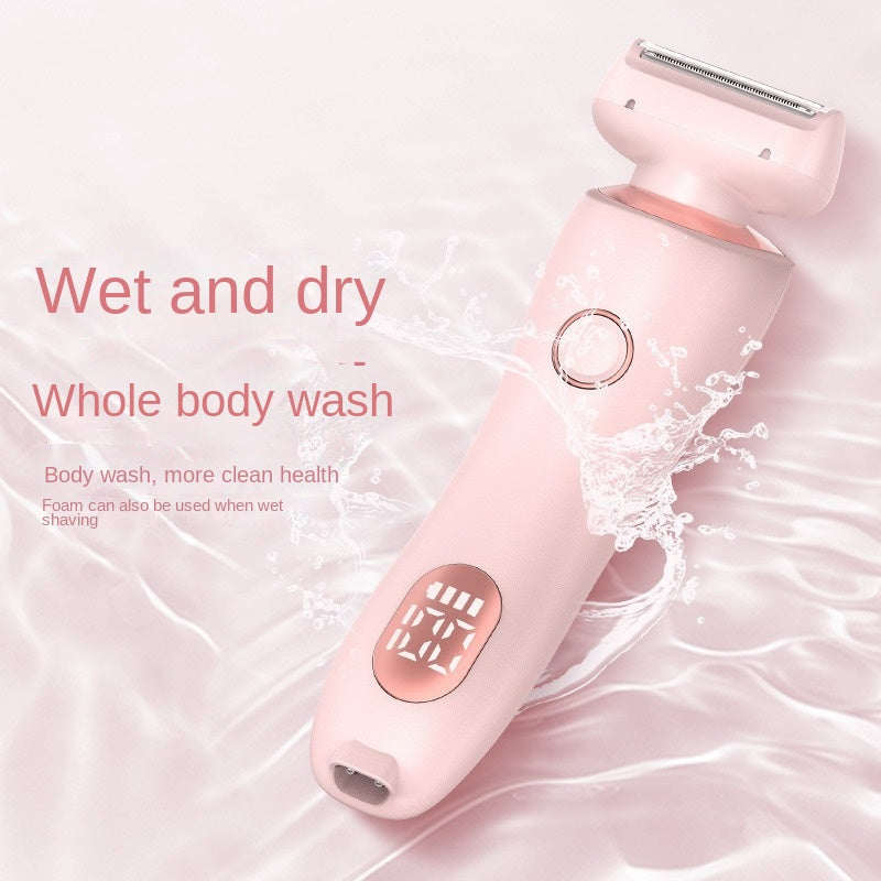 New Display Screen Private Parts Shaving Device Two-in-one Women's Special Electric Hair Clipper Electric Whole Body Epilator