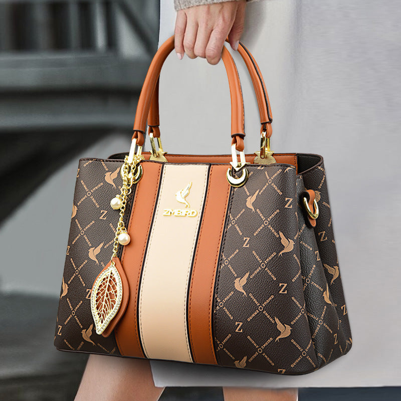 Bag Women's Bag New 2023 Messenger Bag Women's Shoulder Bag Women's Fashion Middle-aged Women's Handbag Women's One Piece Hair