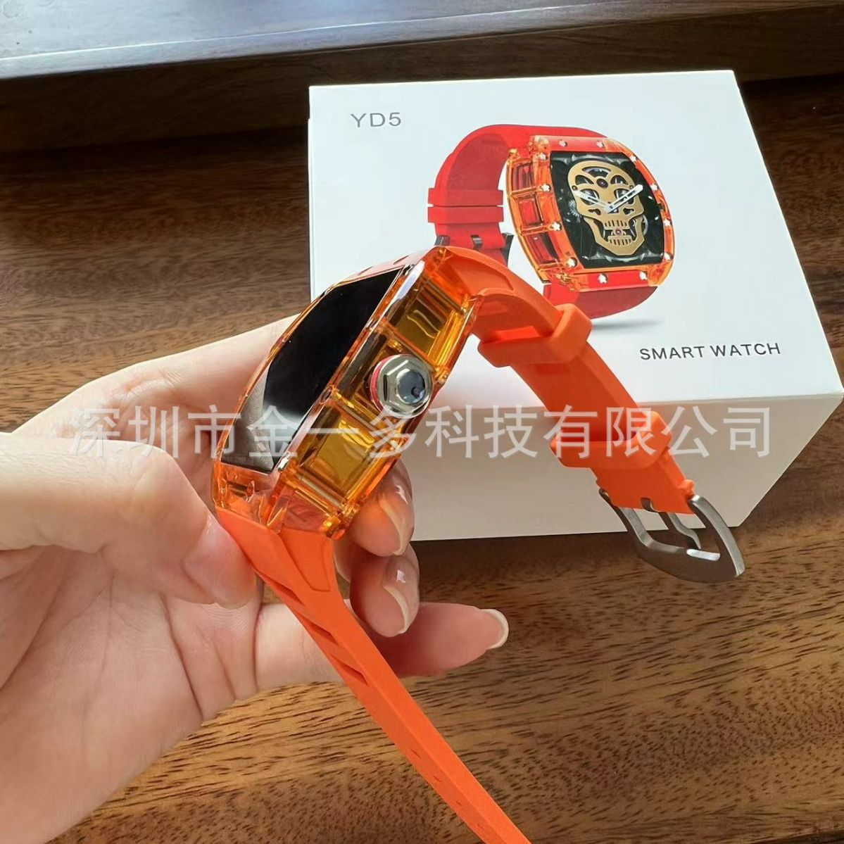 New YD5 Crystal Case Smart Watch