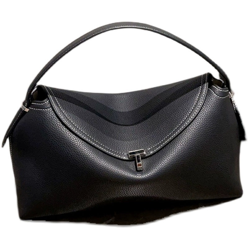 Toteme High-quality Crossbody Handbag All-match Fashion Light Luxury Cowhide Shoulder Bag Commuter Women's Bag