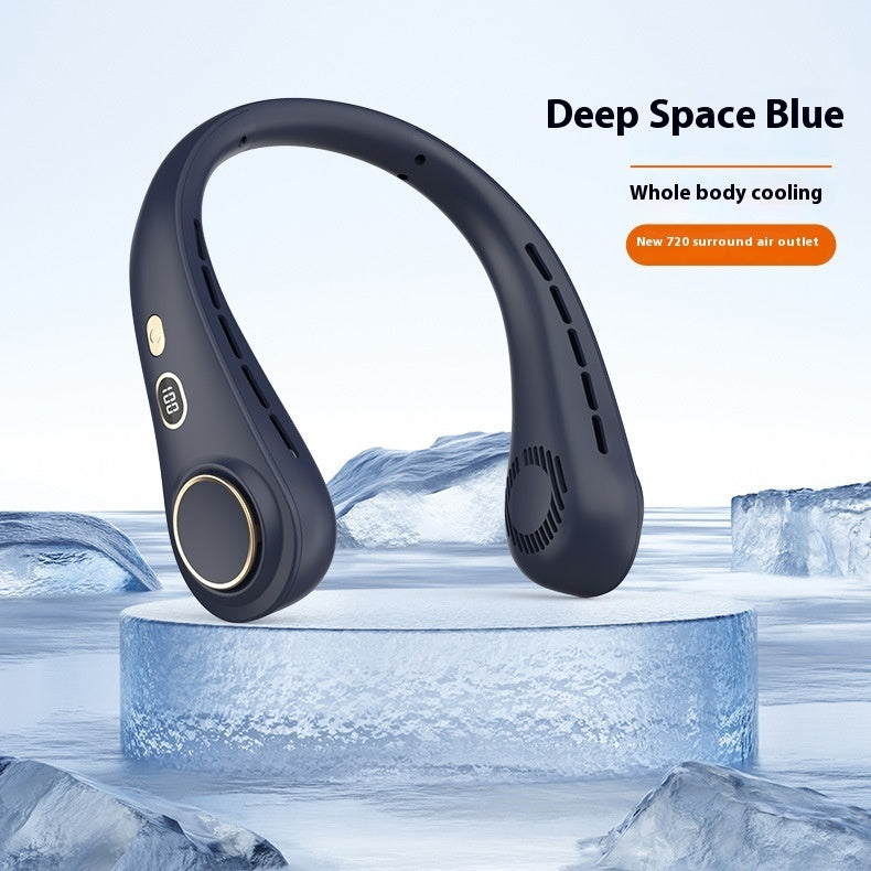 Outdoor Portable Leaf-free Digital Display Halter Little Fan - BlendSwift
