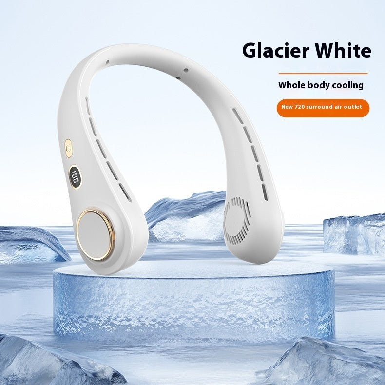 Outdoor Portable Leaf-free Digital Display Halter Little Fan - BlendSwift