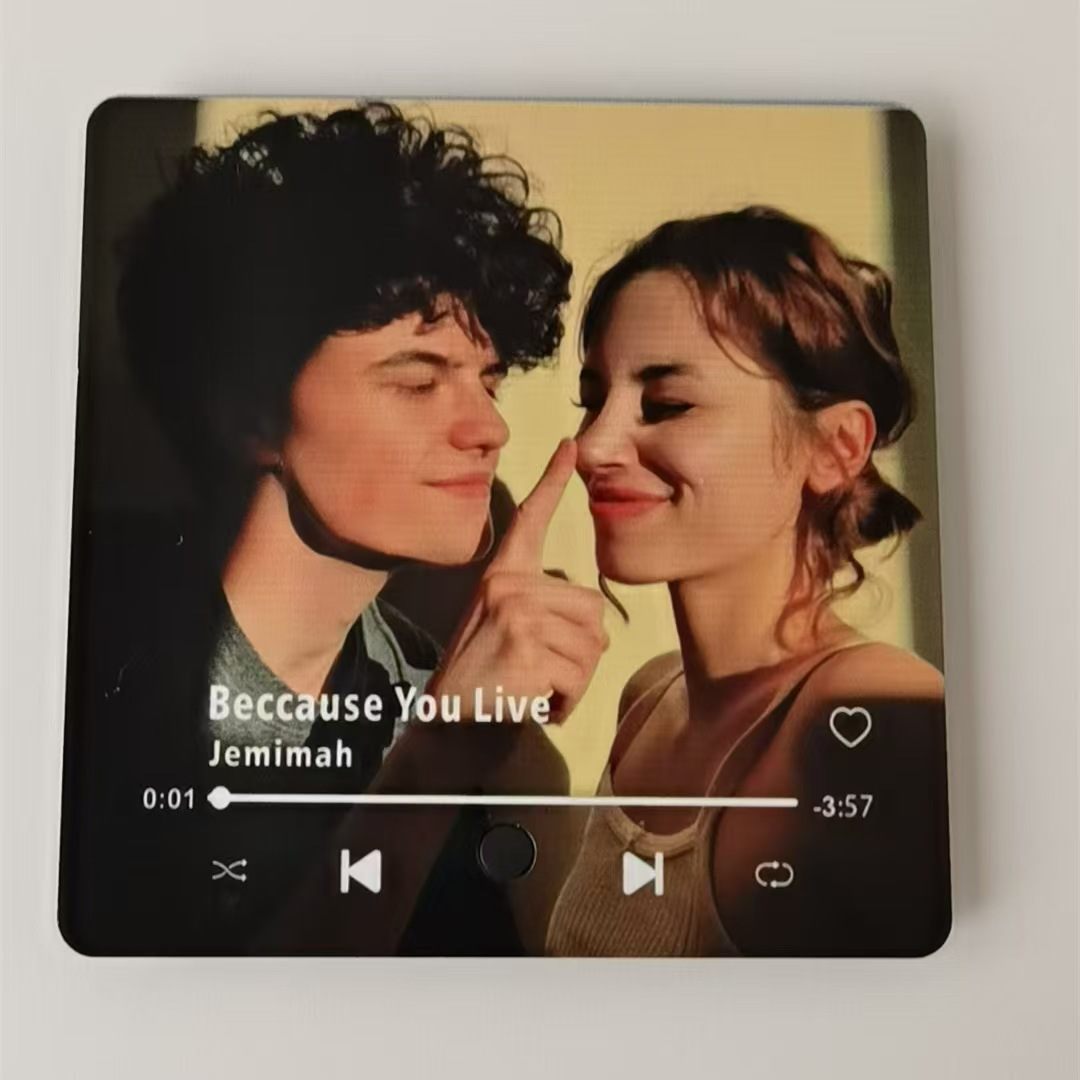 Independent Station Personalized Album Refrigerator Sticker To Picture Photo Music Playable Decorative Photo Frame Couple Gift