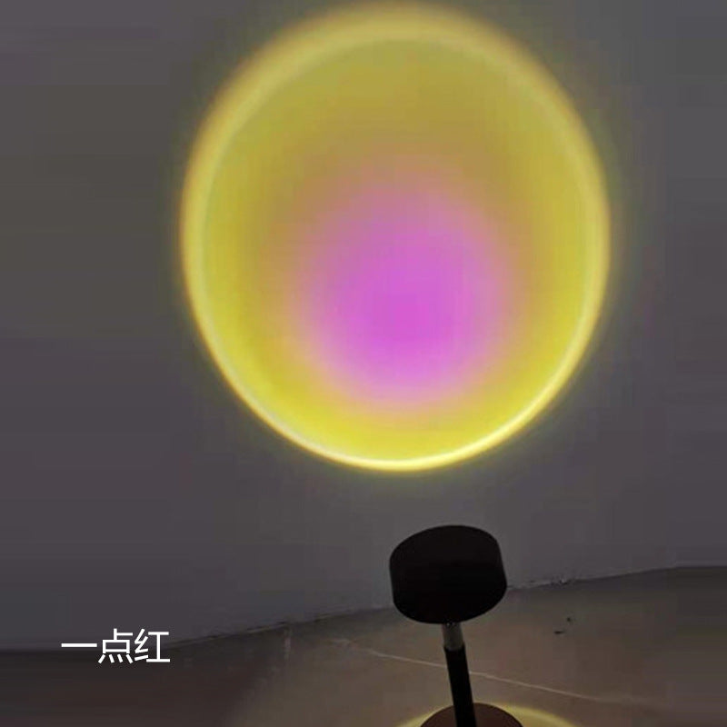 USB charging desk lamp sun never sets rainbow projection sunset lamp