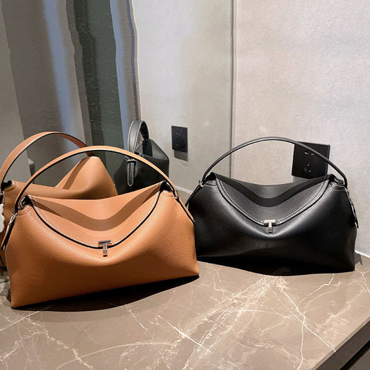 Toteme High-quality Crossbody Handbag All-match Fashion Light Luxury Cowhide Shoulder Bag Commuter Women&#039;s Bag