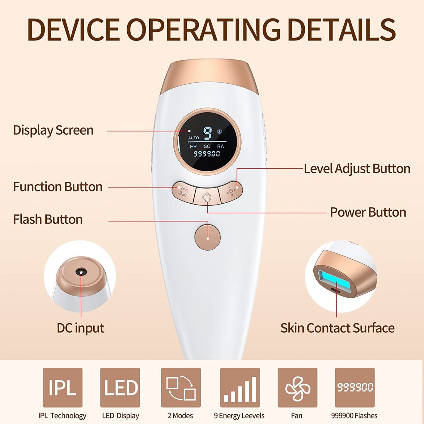 New Home Freezing Point Hair Removal Instrument Beauty Instrument Hair Removal Men And Women Full Body Hair Removal