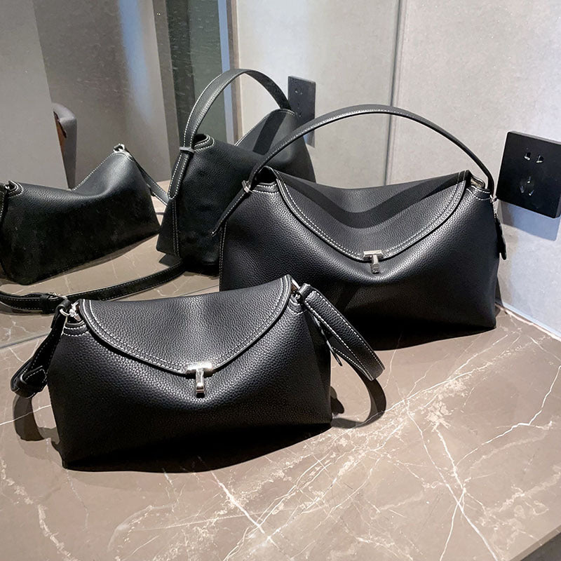 Toteme High-quality Crossbody Handbag All-match Fashion Light Luxury Cowhide Shoulder Bag Commuter Women&#039;s Bag
