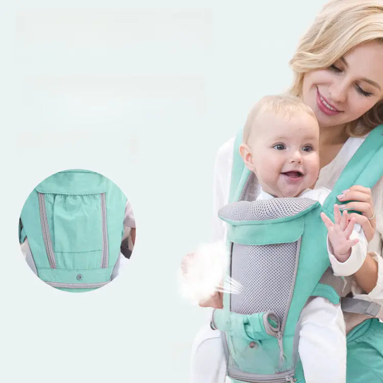 Aier Baby Shoulder Strap Baby Waist Stool Spring And Summer Four Seasons Universal Multi-functional Breathable Front Holding Single Stool 0-48 Months
