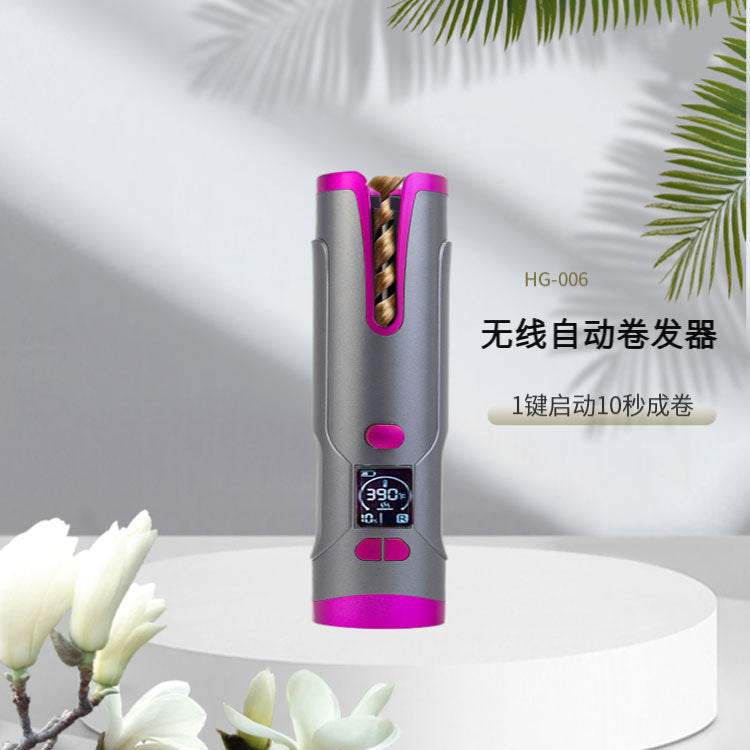Portable Automatic Hair Curler Multi-functional Spiral Curling Iron Hair Straightener Intelligent Wireless Hair Curler Large Capacity