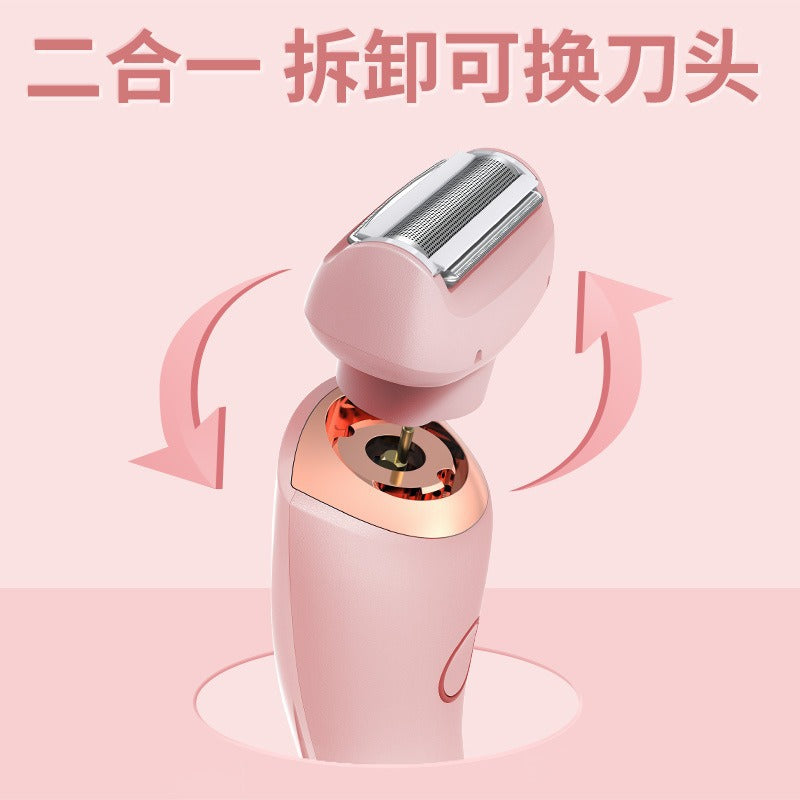New Display Screen Private Parts Shaving Device Two-in-one Women&#039;s Special Electric Hair Clipper Electric Whole Body Epilator