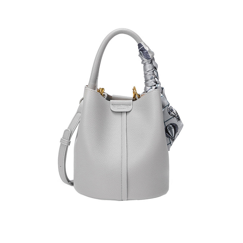 Genuine Leather Large Capacity Vegetable Basket Bucket Bag Women&#039;s New Women&#039;s Bag High-end Shoulder Crossbody Handbag For Women