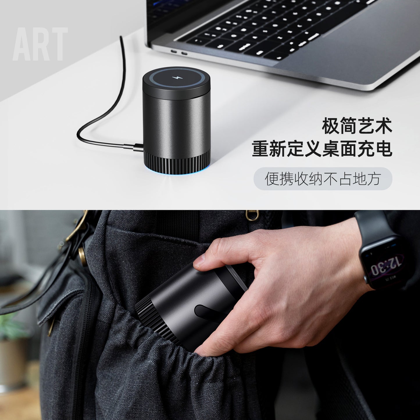 Three-in-one Magnetic Wireless Charger Is Suitable For IPhone15 Earphone Watch Magsafe Magnetic Wireless Charging