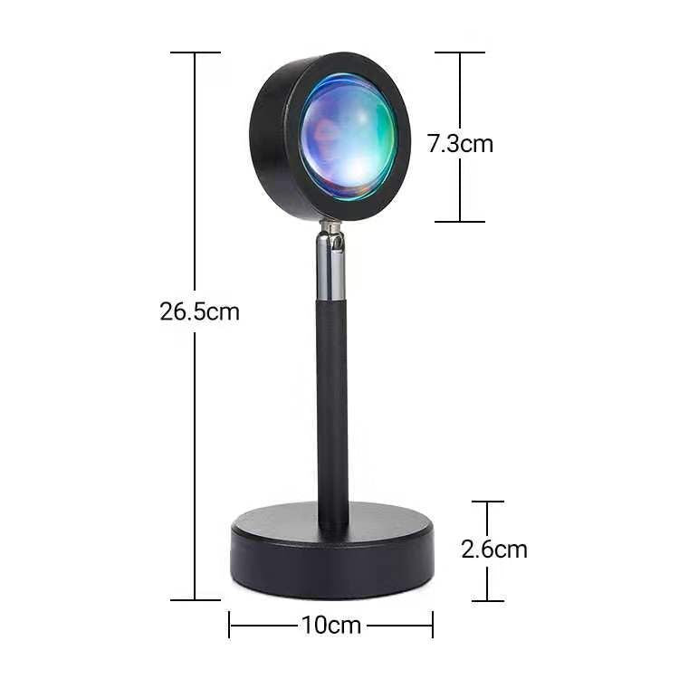 USB charging desk lamp sun never sets rainbow projection sunset lamp