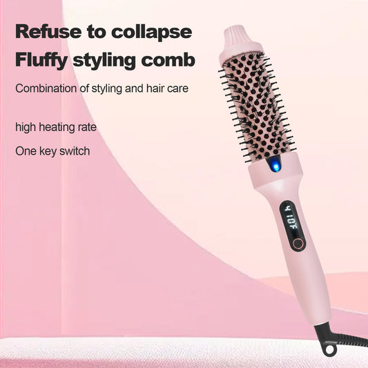 Fluffy Comb Straight Hair Comb Perm Hair Curling Rod Straight Curling Dual-purpose Bang Perm Hair Stick