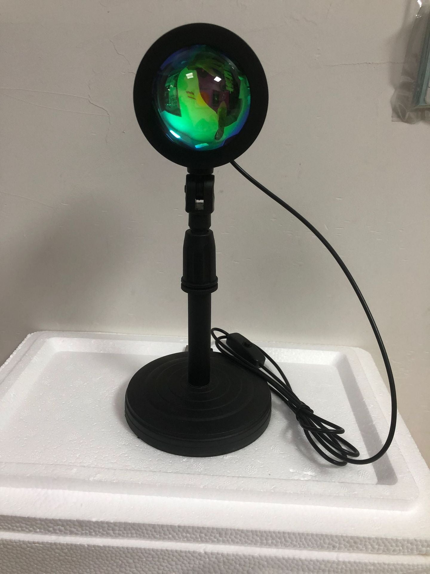 USB charging desk lamp sun never sets rainbow projection sunset lamp