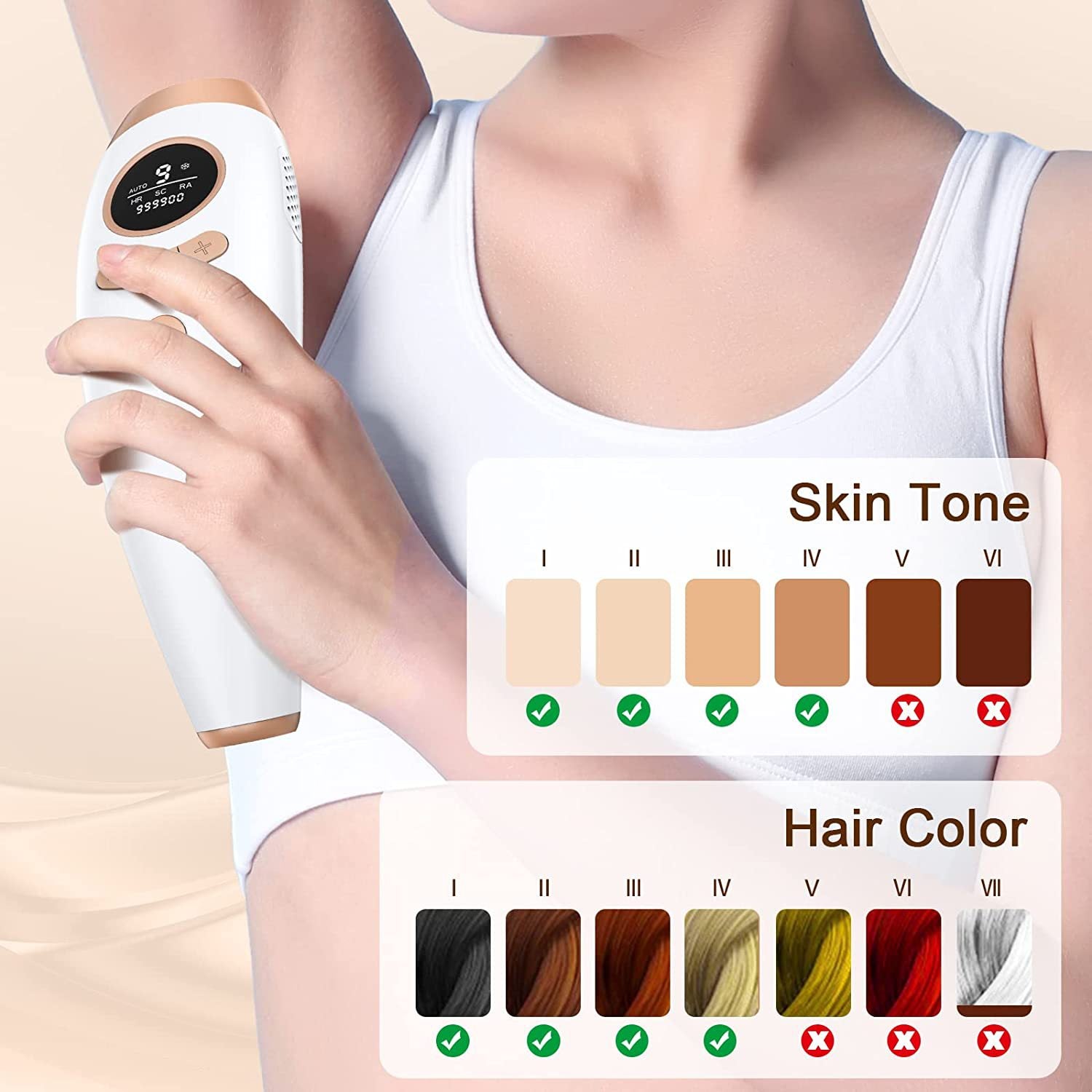 New Home Freezing Point Hair Removal Instrument Beauty Instrument Hair Removal Men And Women Full Body Hair Removal