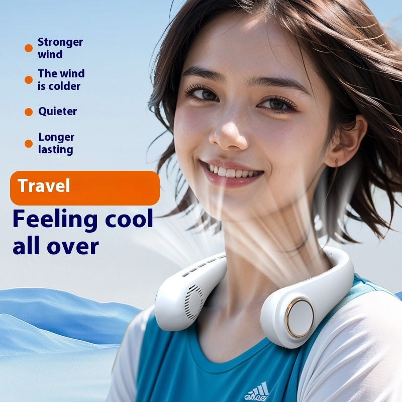 Outdoor Portable Leaf-free Digital Display Halter Little Fan - BlendSwift